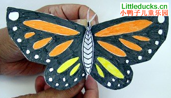 动物折纸大全:会扇翅膀的蝴蝶