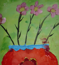 毛毛（六岁）的绘画作品 花瓶2