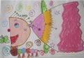 丁丁绘画作品外星女孩-五周岁