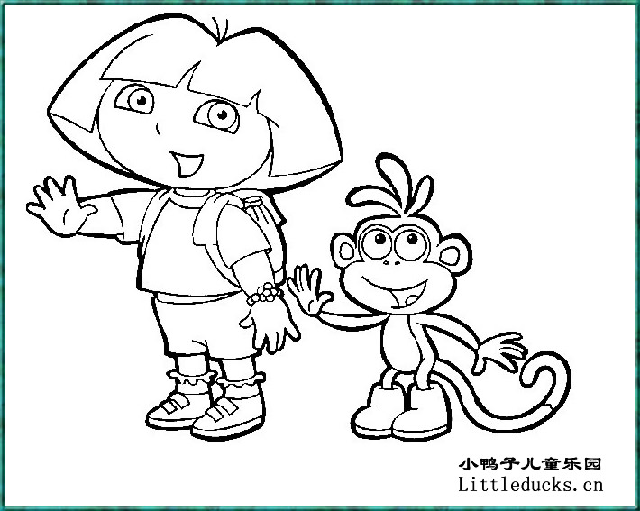 爱探险的朵拉简笔画大全十三