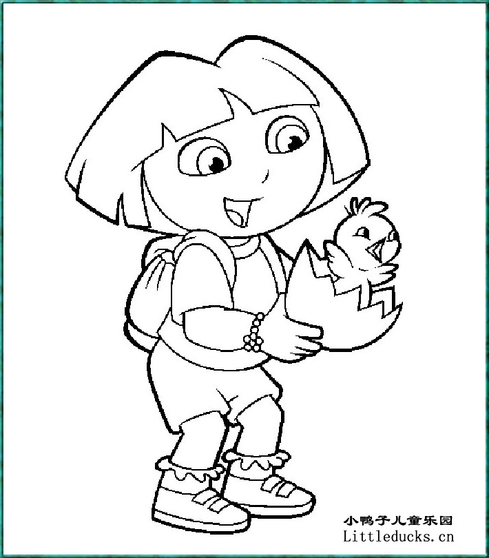 爱探险的朵拉简笔画大全十五