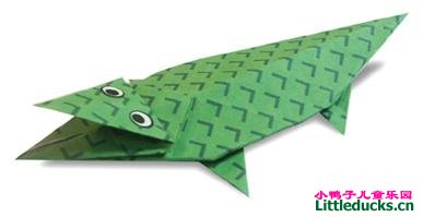 动物折纸大全:鳄鱼的折纸方法