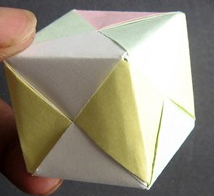 儿童折纸教程:立方体的折纸方