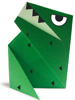 动物折纸大全:霸王龙的折纸方