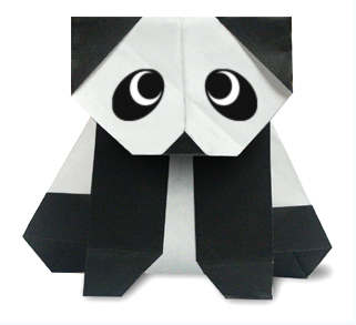 动物折纸大全:二种熊猫的折纸