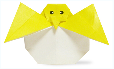 动物折纸大全:破壳而出的小鸡