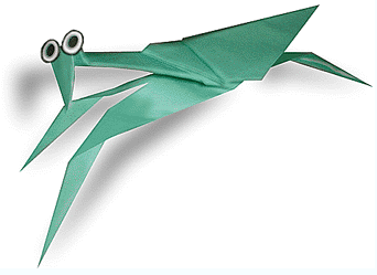 动物折纸大全:螳螂的折纸方法