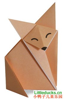 动物折纸大全:小狐狸的折纸方