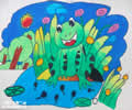 幼儿画画作品:小蝌蚪