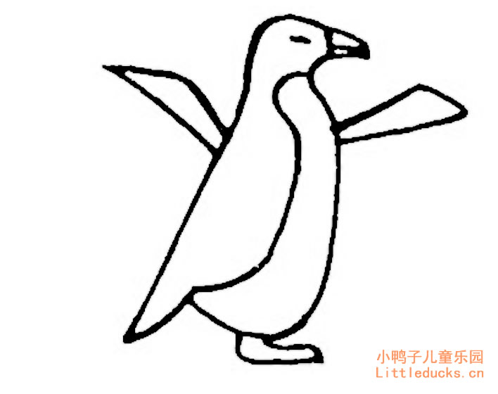 卡通小企鹅简笔画图片二