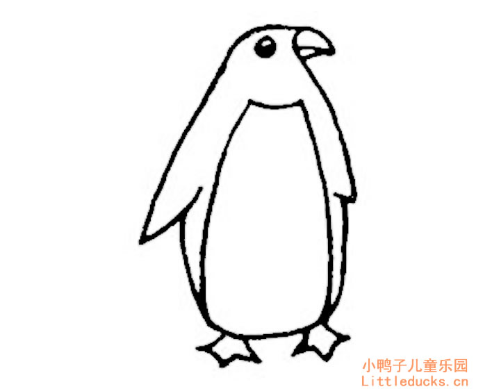 卡通小企鹅简笔画图片六