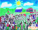 衣索比亚儿童画画大全衣索比亚传统庆典