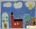丹麦儿童绘画作品公
