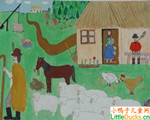 匈牙利儿童画画大全村里人