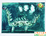 捷克儿童绘画作品恐龙