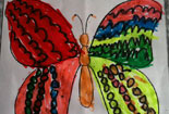 儿童绘画作品简单水彩画图片大全-美丽的蝴蝶