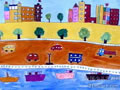 儿童绘画作品《心中的城市》