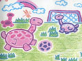 儿童绘画作品小恐龙