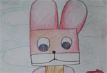 可爱小兔儿童画铅笔