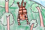 儿童画作品欣赏猛虎