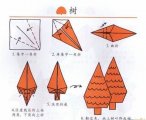 大树的手工折纸方法