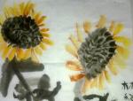儿童绘画作品太阳花
