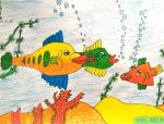 小学生绘画作品海底世界