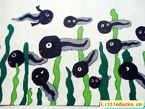 儿童画画图片小蝌蚪
