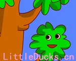 童话故事动画片树叶和树根