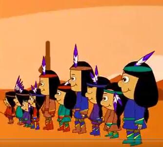英文儿歌ten little Indians视频m