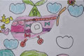 丁丁绘画作品直升飞机-五周岁