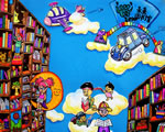 儿童画画大全:未来图书馆