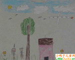 国外儿童绘画作品我的家