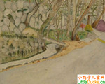 川岛利之儿童画作品欣赏风景