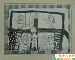 南非儿童画画图片在原野游乐场上