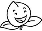 儿童简笔画教程:笑眯眯的桃子简笔画画法