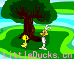 童话故事动画片小鸭小兔捉迷