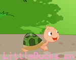童话故事动画片飞上树的乌龟