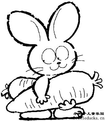 动物简笔画大全:小兔子简